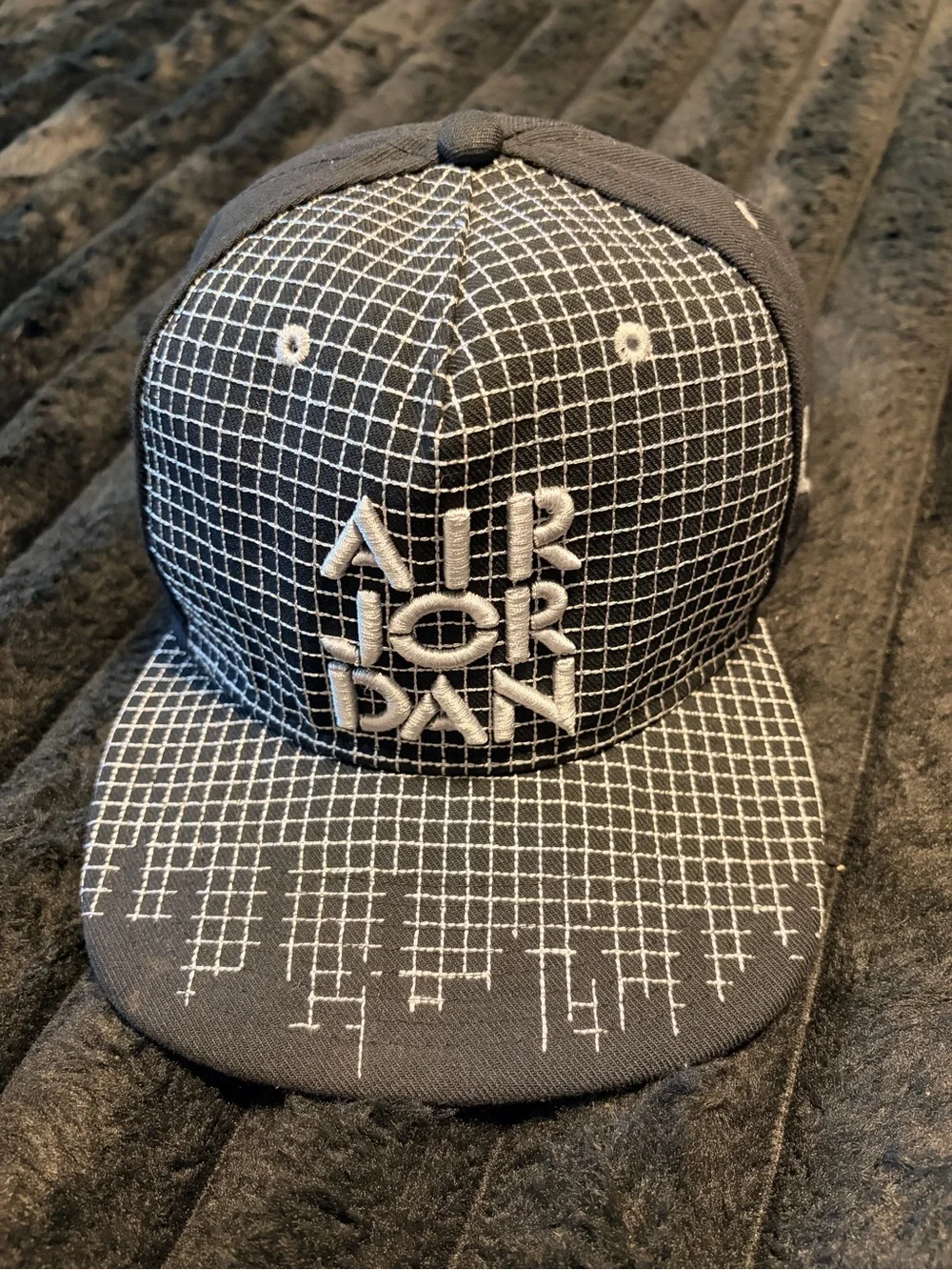 Jordan Black & White Jumpman Snapback Hat